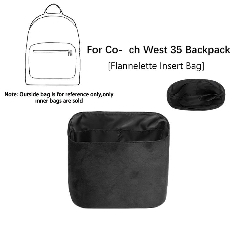 Backpack Insert Organizer - EverToner フランネルインサートバッグオーガナイザー Co-ch West 35 バックパックインナーバッグシェイパー旅行収納ポータブル化粧品バッグ