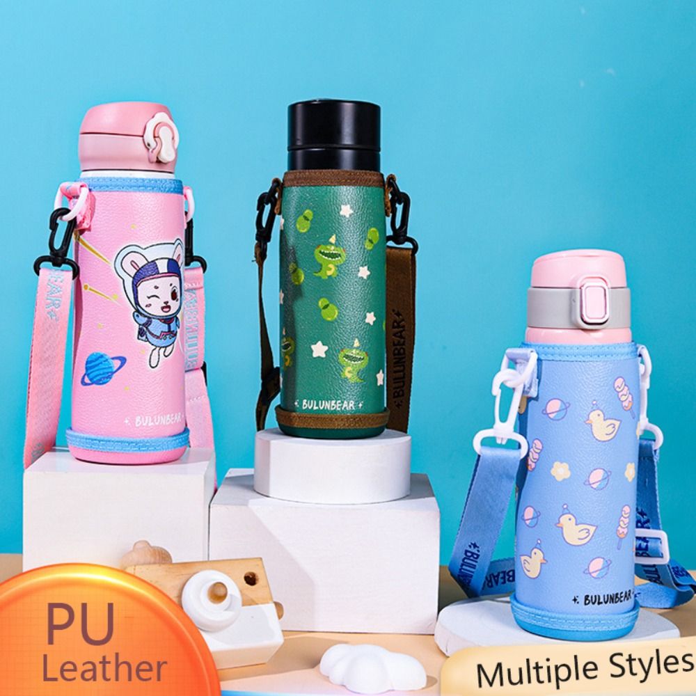 Hydration Pack Outdoor - ユニバーサルウォーターボトルカバーバッグ,ストラップ付きポーチ,PUレザーウォーターポーチ,ボトルキャリアバッグ