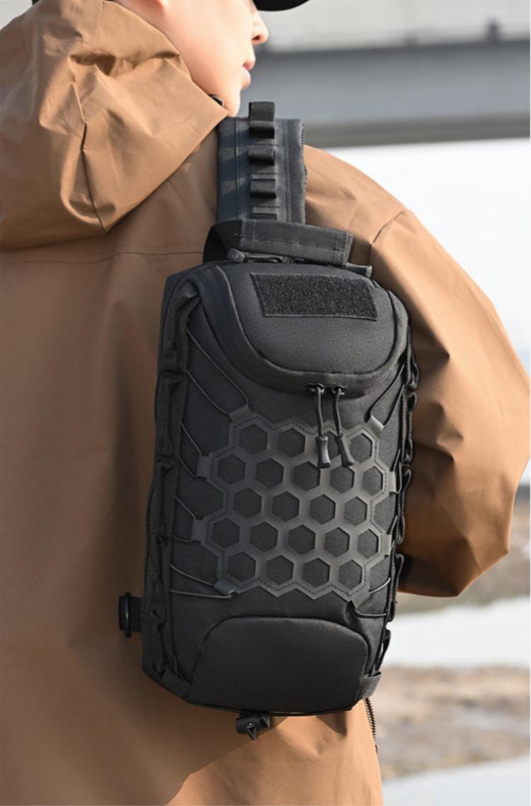 ホームフィッシュ 新型 アウトドア タクティカル チェストバ - Sling Backpack Shoulder のレビューと価格