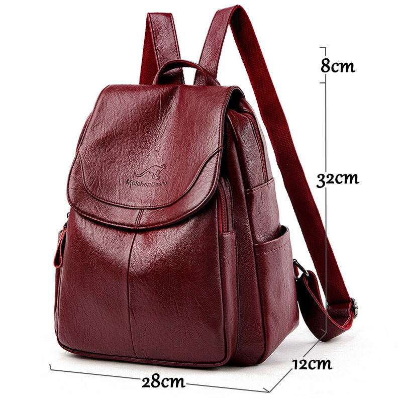 ヴィンテージ風ソフトレザーバックパック 女性用 9色展開 カ - Leather Backpack Vintage のレビューと価格