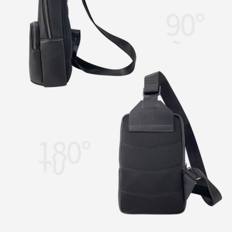 男性用多機能本革バックパック,男性用多機能チェストバッグ,ク - Sling Backpack Shoulder のレビューと価格