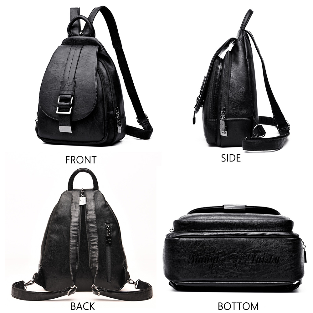 女性のレトロなスタイルのバックパック,10代の女の子のための - Leather Backpack Vintage のレビューと価格