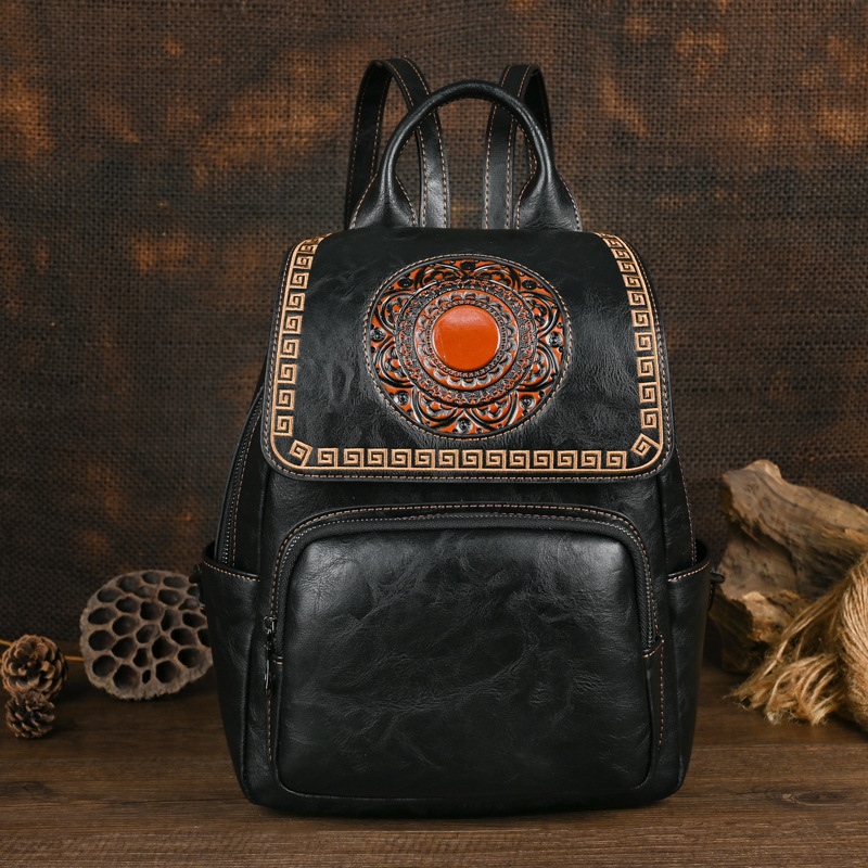 Johnature 2026 新しいヴィンテージ手作り女性用 - Leather Backpack Vintage のレビューと価格